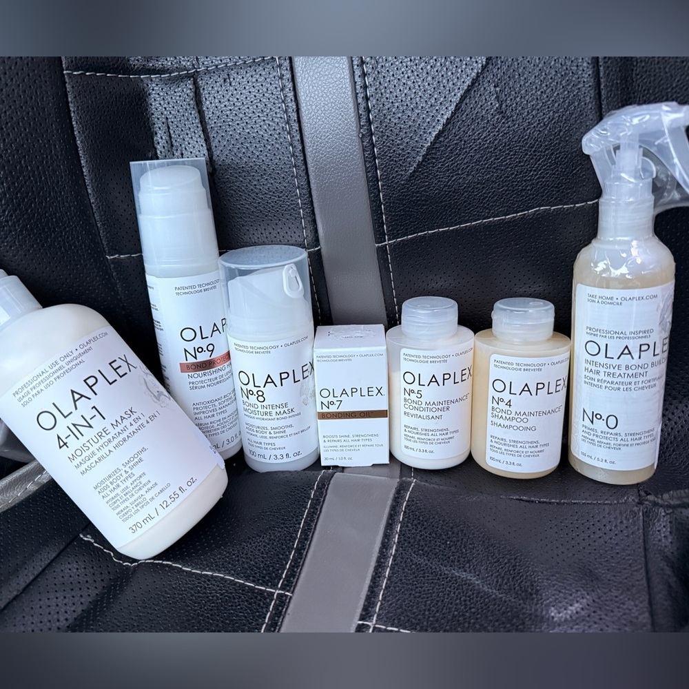 OLAPLEX Hair Care Collection with White and Cream Packaging
